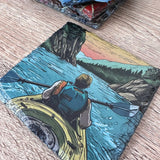 Sport Slate Coasters - Kayaking - GameOn.games