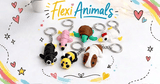 Flexi Animal Keychains