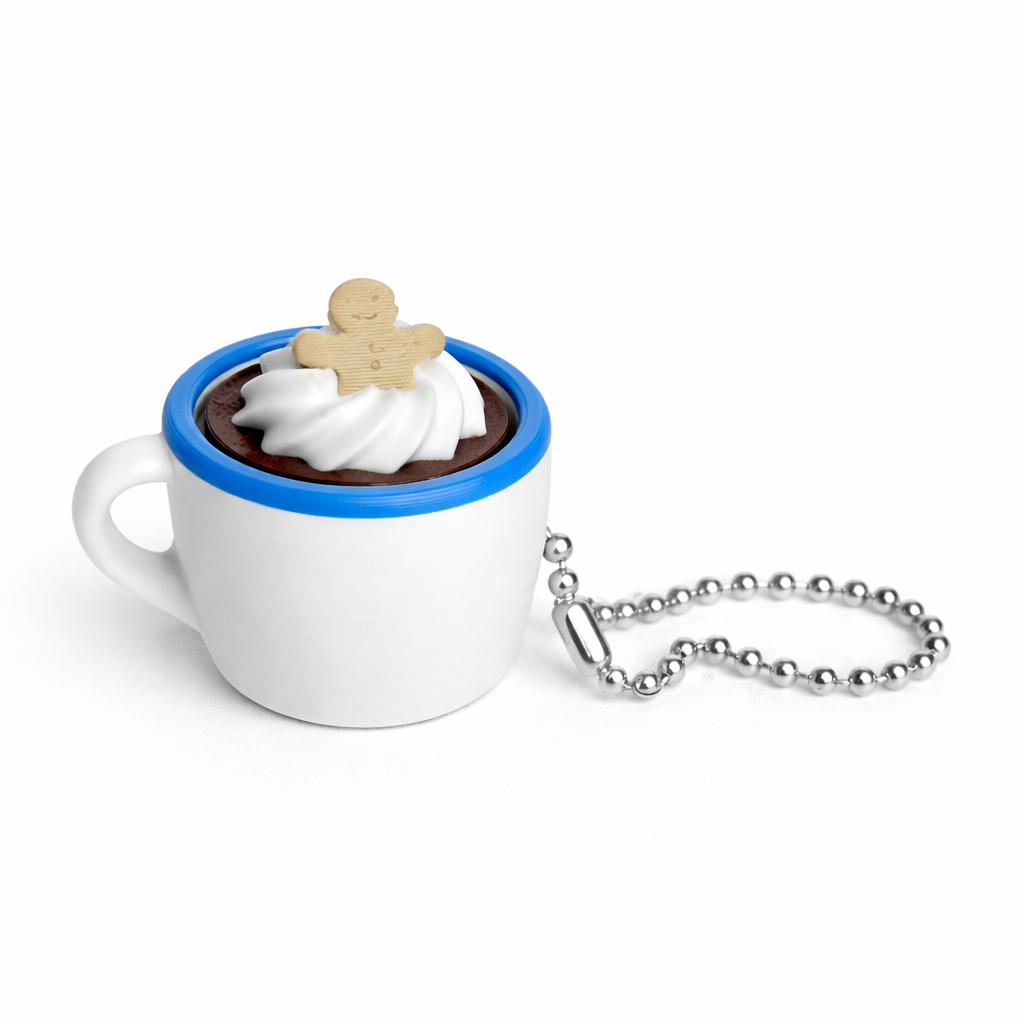 Hot Chocolate Fidget Clicker Keychain