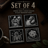 Etsy - Dungeons and Dragons Fantasy Slate Coasters