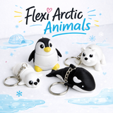 Flexi Arctic Animals Keychains