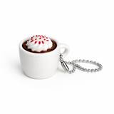 Hot Chocolate Fidget Clicker Keychain