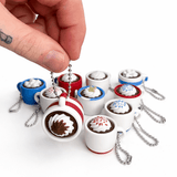 Hot Chocolate Fidget Clicker Keychain