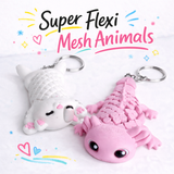 Super Flexi Mesh Animal Keychains