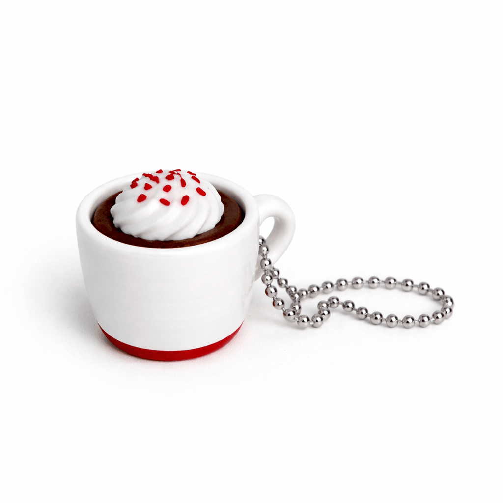 Hot Chocolate Fidget Clicker Keychain