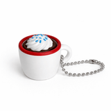 Hot Chocolate Fidget Clicker Keychain