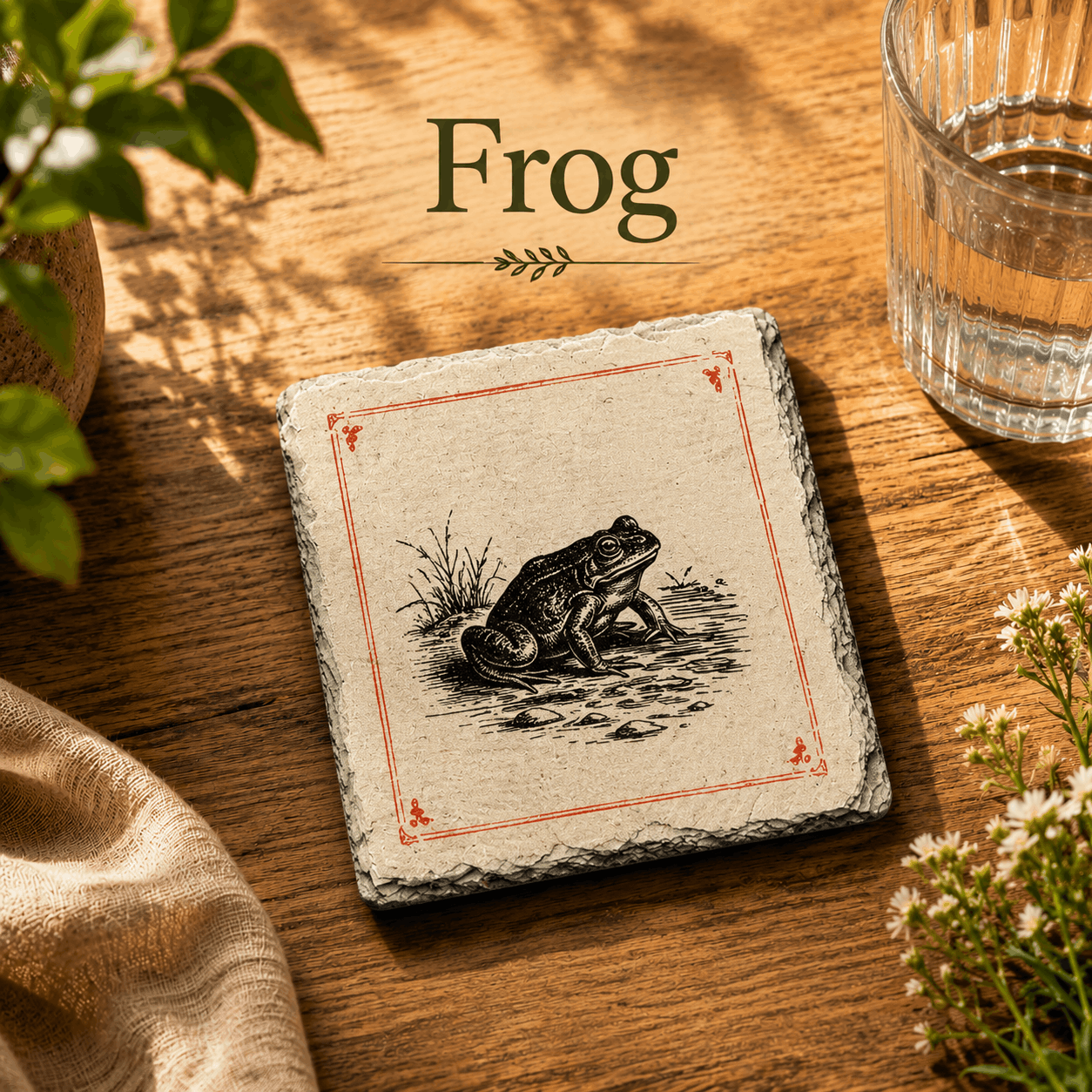 Riverside Wildlife Slate Coasters