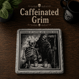 Grim Laughs Slate Coasters