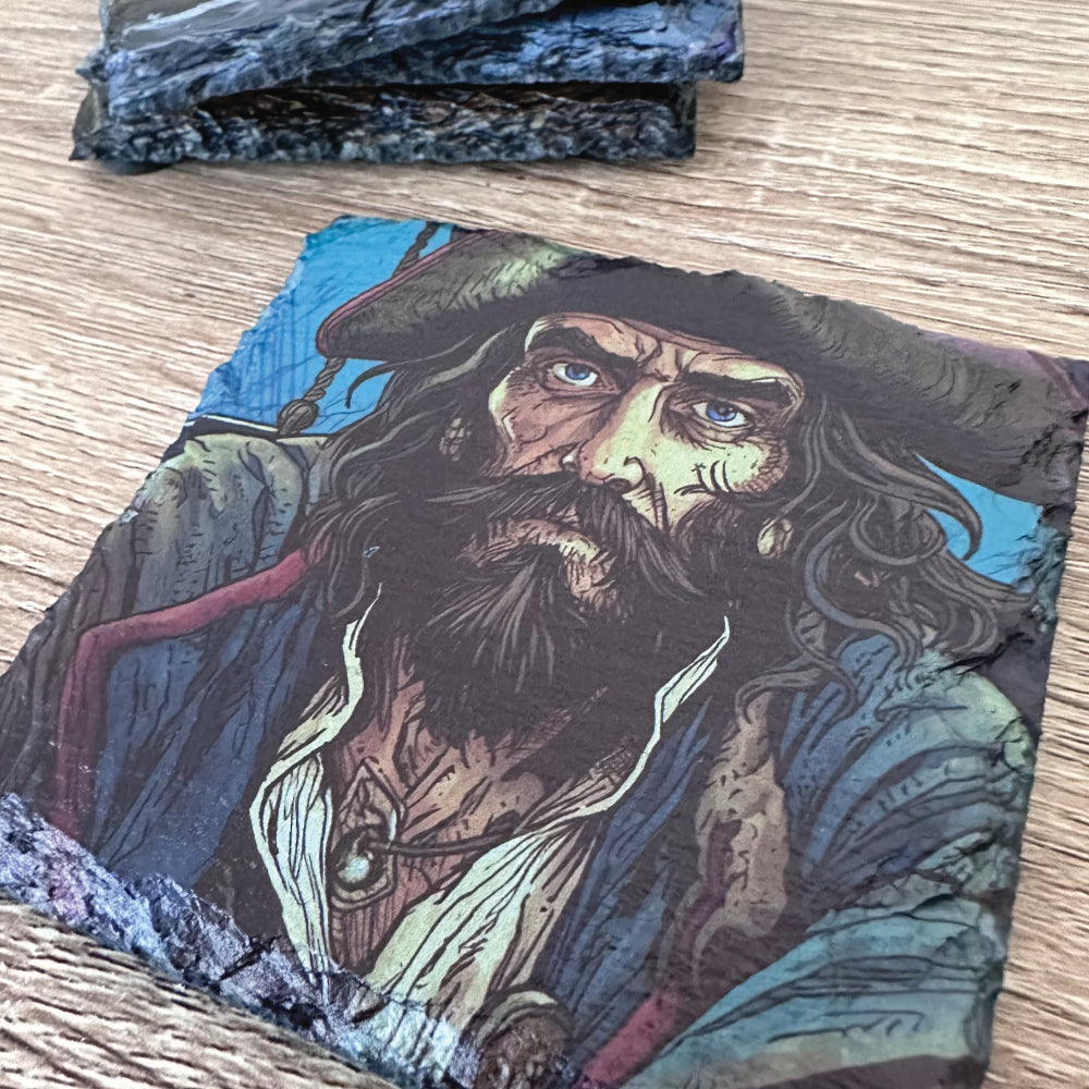 Pirate Slate Coasters - Set of 4 #1