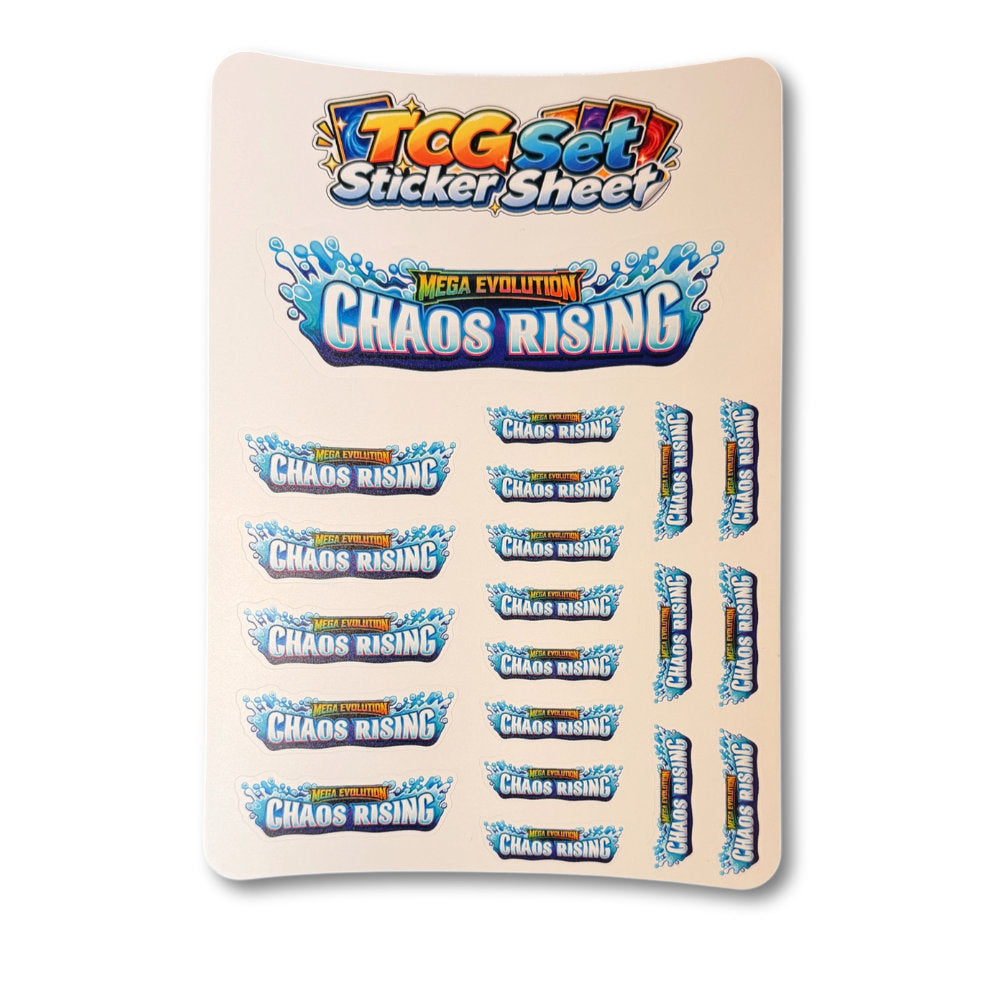 TCG Set Logo Sticker Sheet