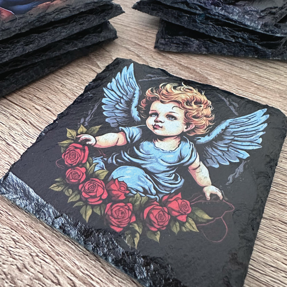 Gothic Tattoo Slate Coasters - Set of 4 #1