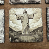 Wonders of the World Single Slate Coaster - Christ the Redeemer
