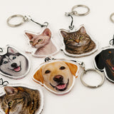 Pet Face Personalised Keyring - Add Your Pets Face!