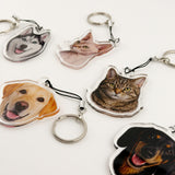 Pet Face Personalised Keyring - Add Your Pets Face!