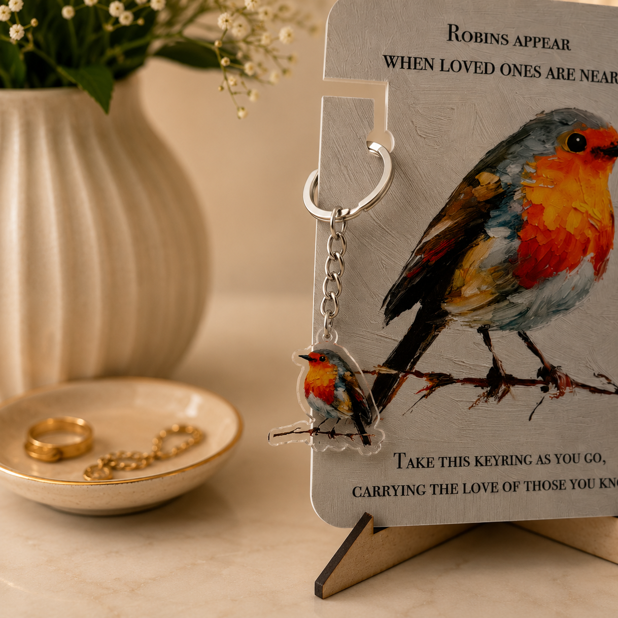 Keepsake & Keyring - Robbin