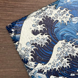 Abstract Slate Coasters - Blue Waves
