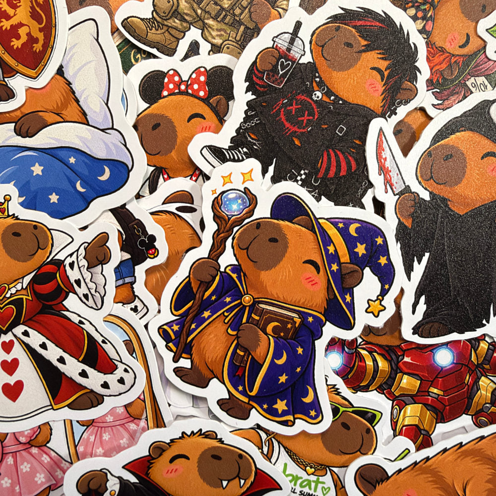 Capybara Cosplay Stickers