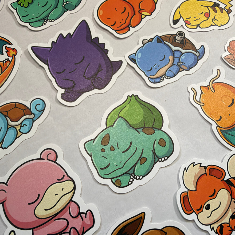 Sleeping Pokémon Stickers