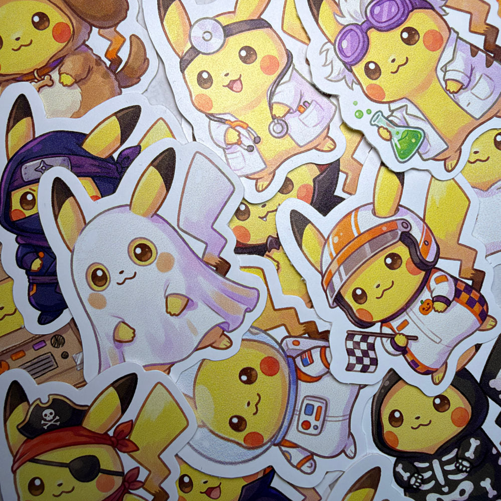 Pikachu Cosplay Stickers