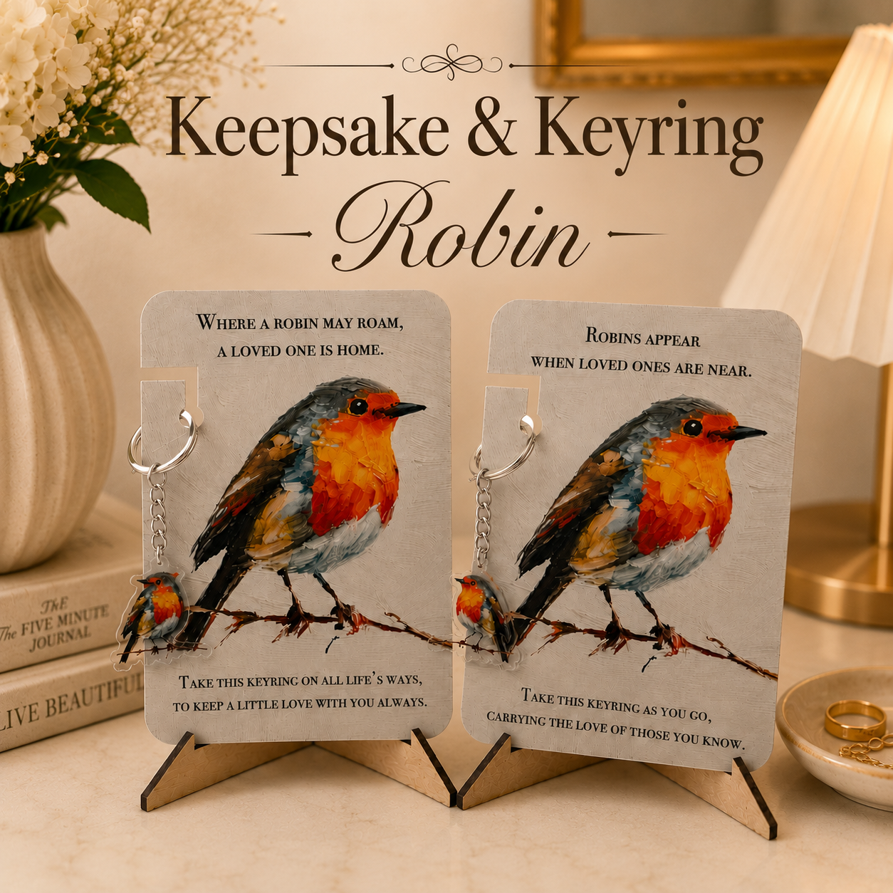 Keepsake & Keyring - Robbin