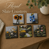 Floral Slate Coasters