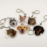 Pet Face Personalised Keyring - Add Your Pets Face!
