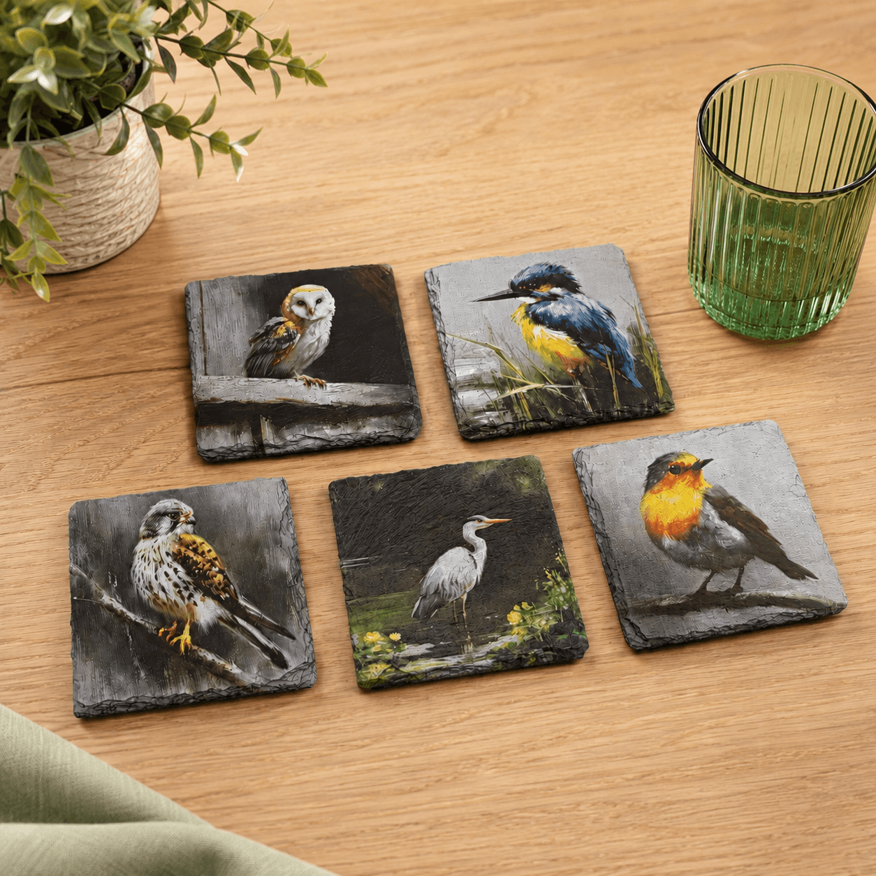 Wings of the Wild Slate Coasters