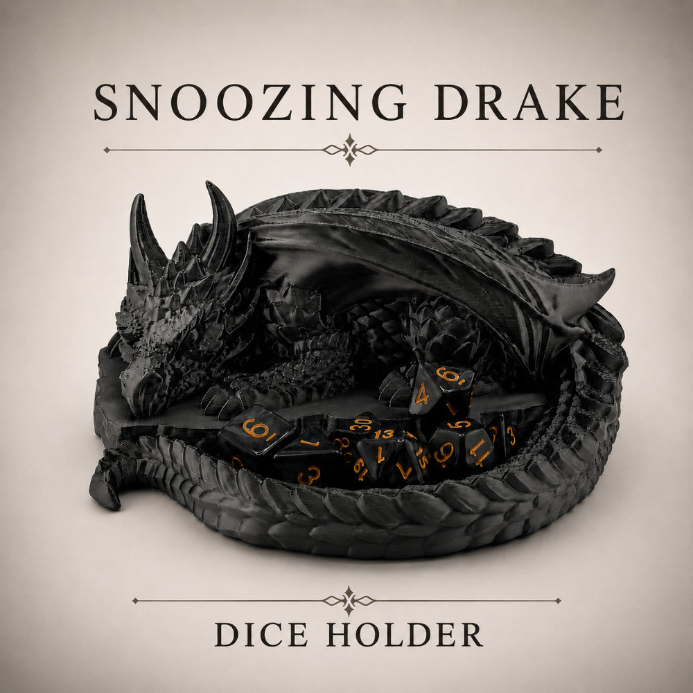 Snoozing Drake Dice Holders