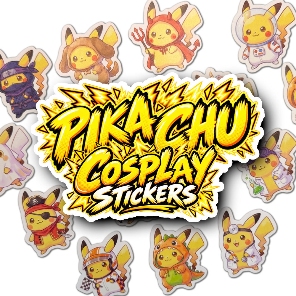 Pikachu Cosplay Stickers