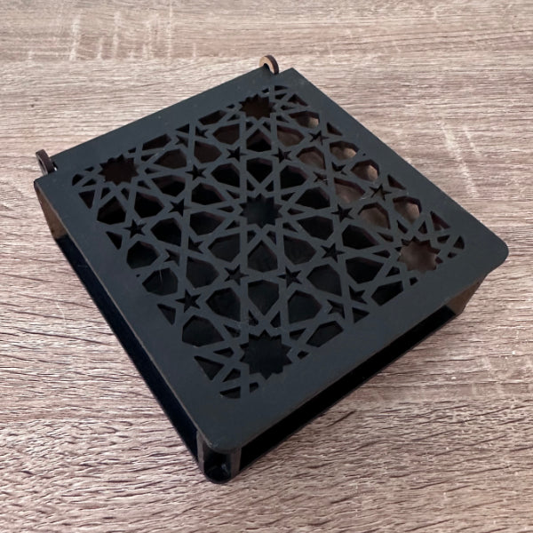 Slate Coaster Gift Box - Black Wood