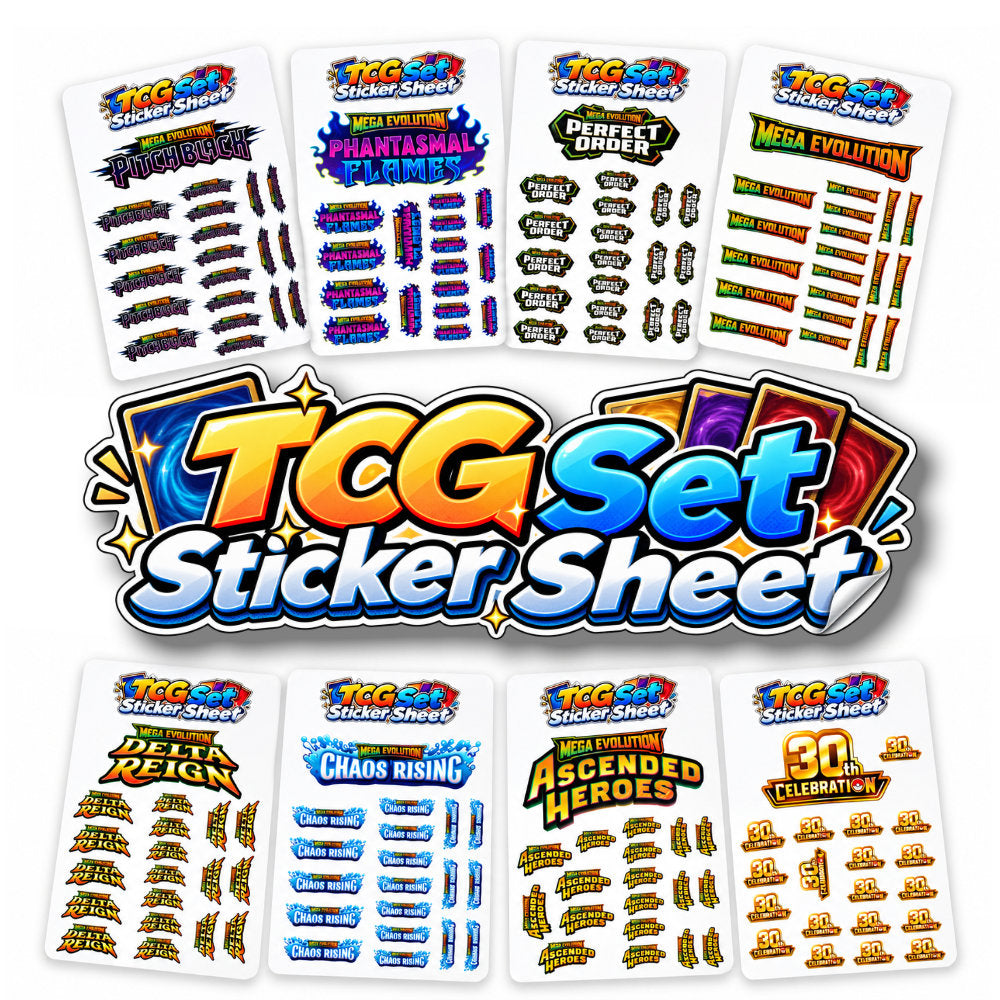 TCG Set Logo Sticker Sheet