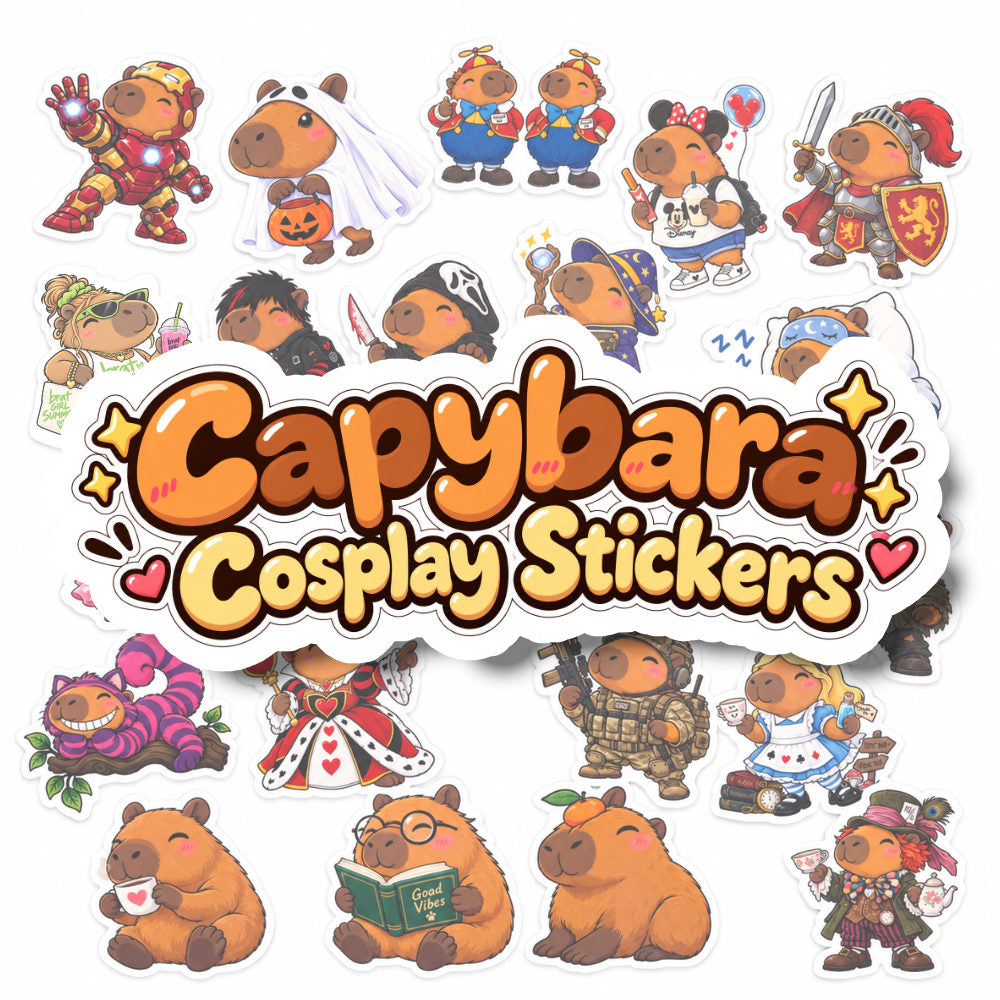 Capybara Cosplay Stickers