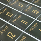 Gloss Table Numbers - Restaurant, Cafes, Bars.