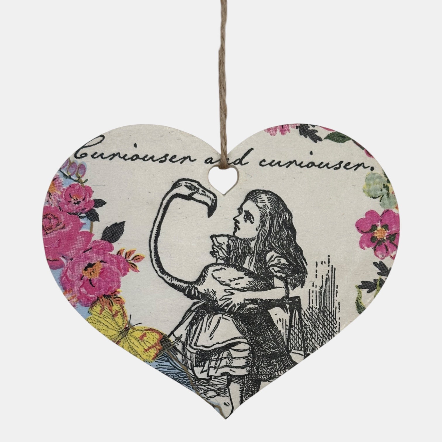 Decoupage Hanging Hearts