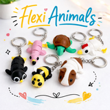 Flexi Animal Keychains