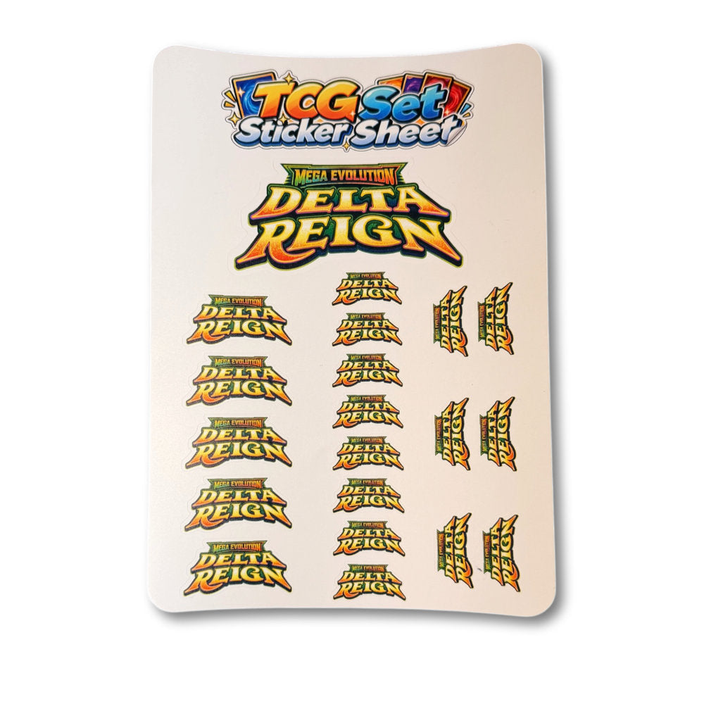 TCG Set Logo Sticker Sheet