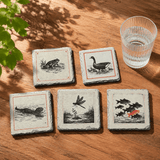 Riverside Wildlife Slate Coasters