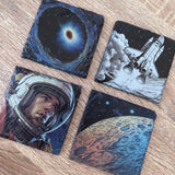 Space Slate Coasters - Set of 4