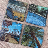 Summer Slate Coasters - Set of 4
