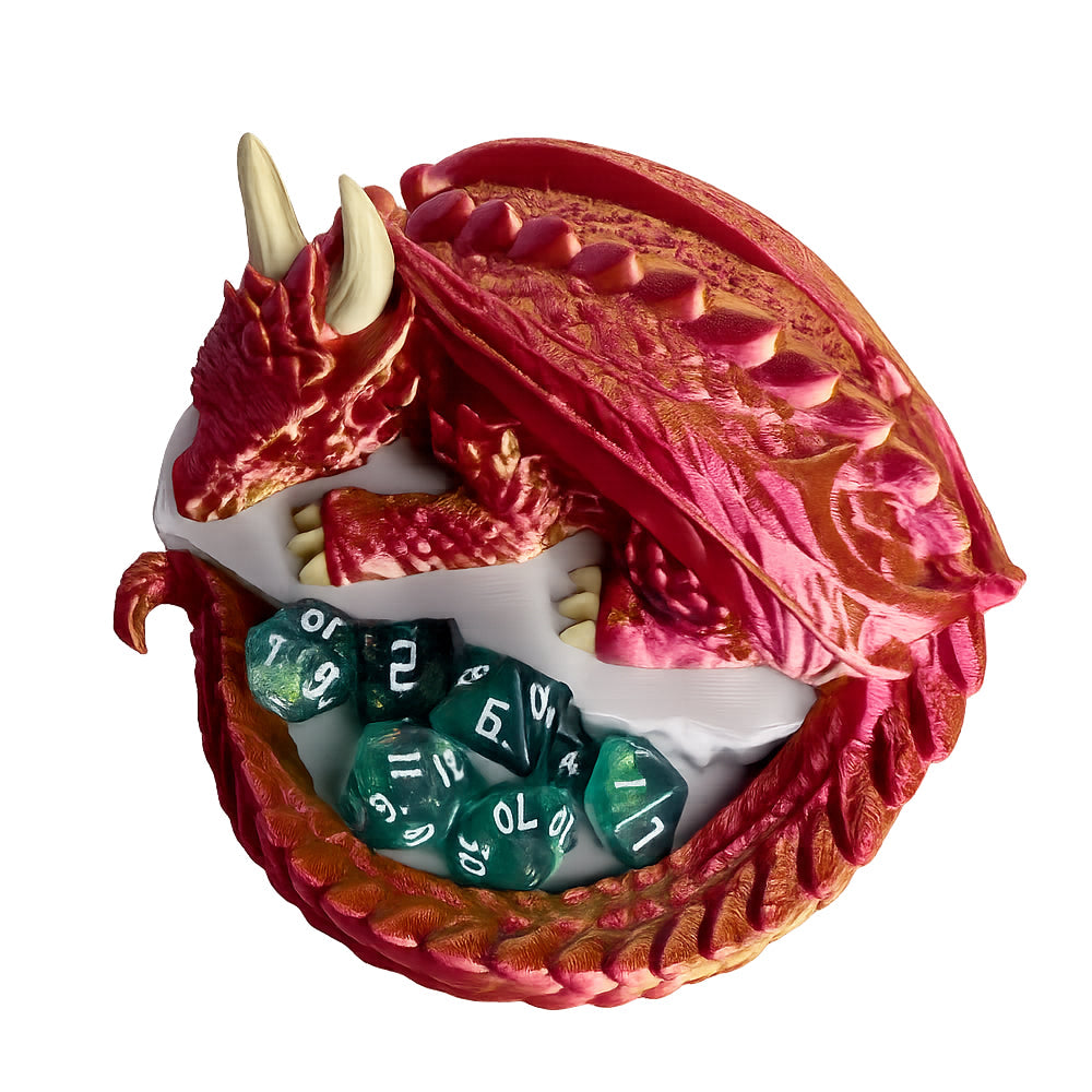 The Citadel Guardian Dice Roller & Snoozing Drake Dice Holder