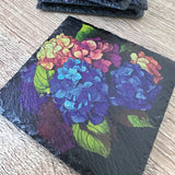 Flowers Slate Coasters - Floral Set of 4 #2