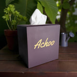 Achoo Tissue Box Cover - Burgundy
