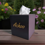 Achoo Tissue Box Cover - Burgundy