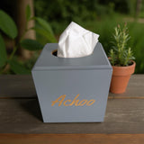 Achoo Tissue Box Cover - Grey