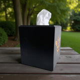 Bee Tissue Box Cover - Black