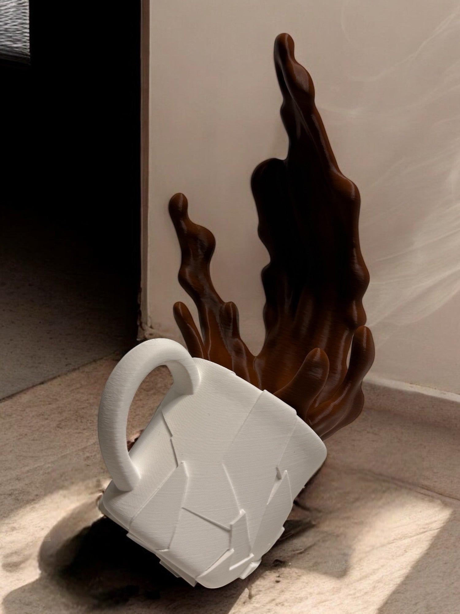 Falling Coffee Display Piece