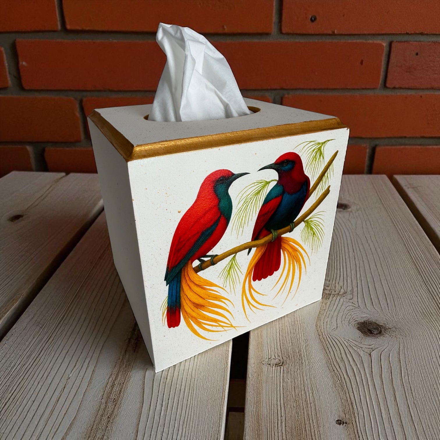 Birds of Paradise Tissue Box Cover