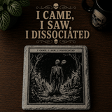Grim Laughs Slate Coasters