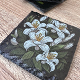 Flowers Slate Coasters - Floral Set of 4 #2