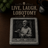 Grim Laughs Slate Coasters